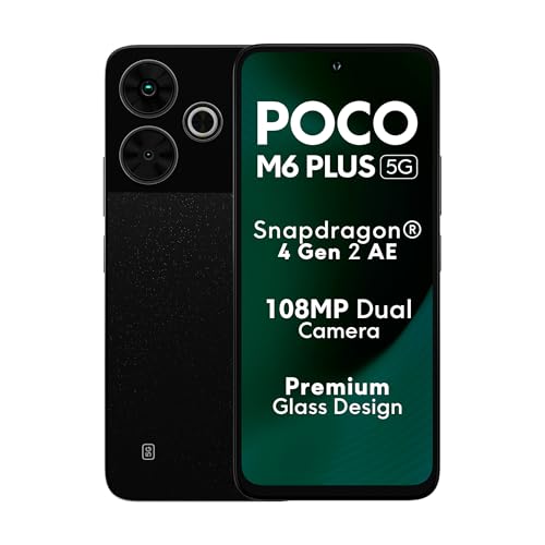 POCO M6 Plus 5G | 108MP Camera | 120Hz Display | 500