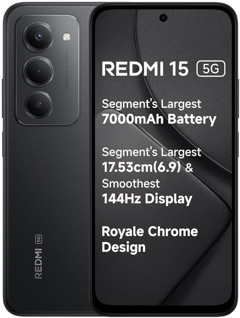Redmi 15 5G | 50MP Camera | 144Hz FHD+ Display | 700