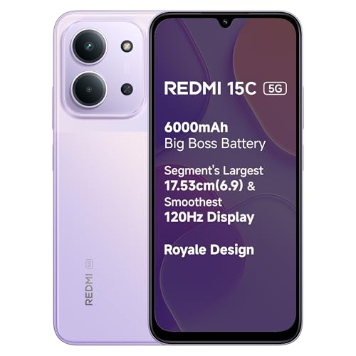 Redmi 15C 5G | 50MP Camera | 90Hz Display | 5160mAh 