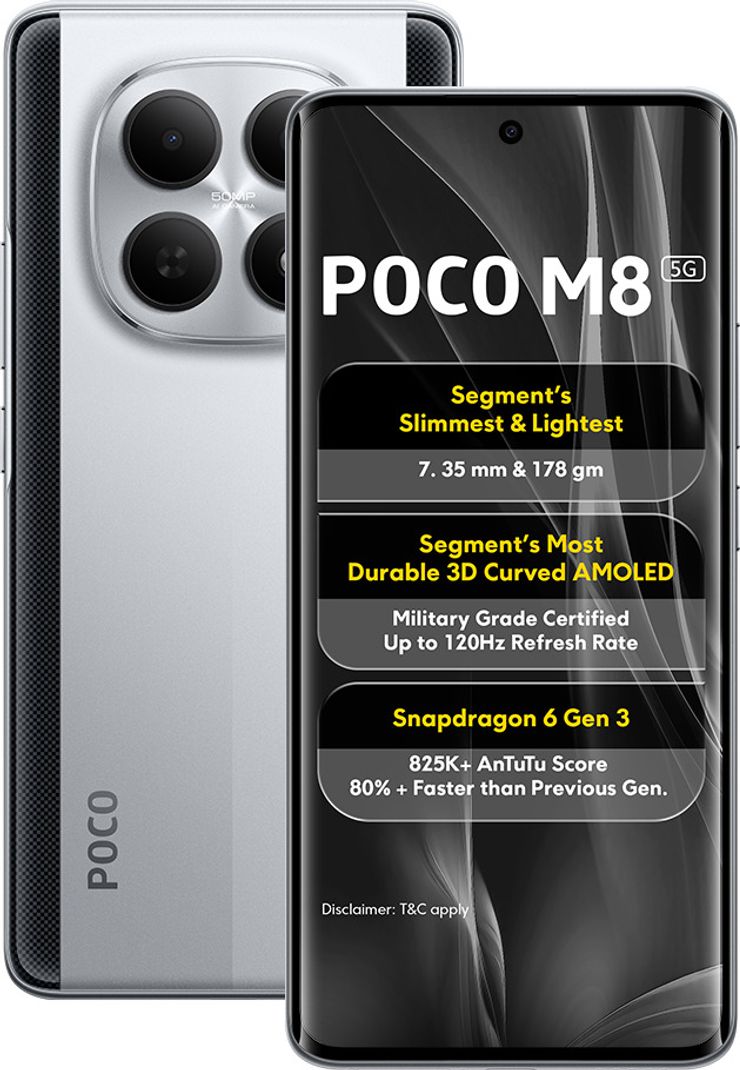 POCO M8 5G | 50MP Camera | AMOLED 120Hz Display | 51
