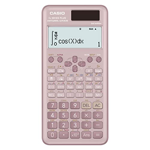 Casio FX-991ES Plus Pink 2nd Gen Non-Programmable Sc Casio FX-991ES Plus Pink 2nd Gen Non-Programmable Sc