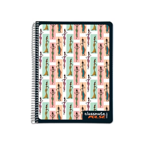 Classmate Pulse 5 Subject Spiral Notebook - Pack of  Classmate Pulse 5 Subject Spiral Notebook - Pack of