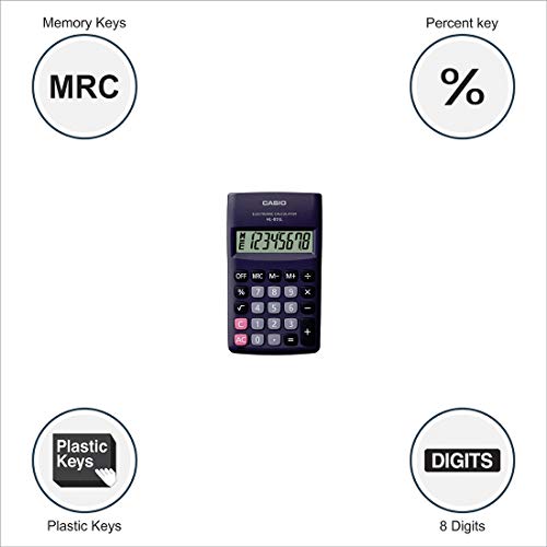 Casio HL-815L Portable Calculator, Black
