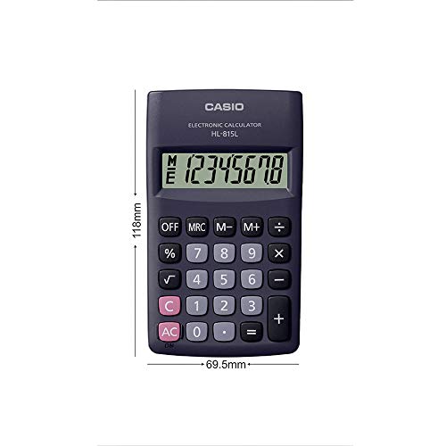 Casio HL-815L Portable Calculator, Black