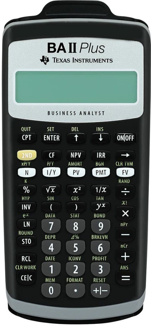 Texas Instruments BA II Plus Financial Calculator, B