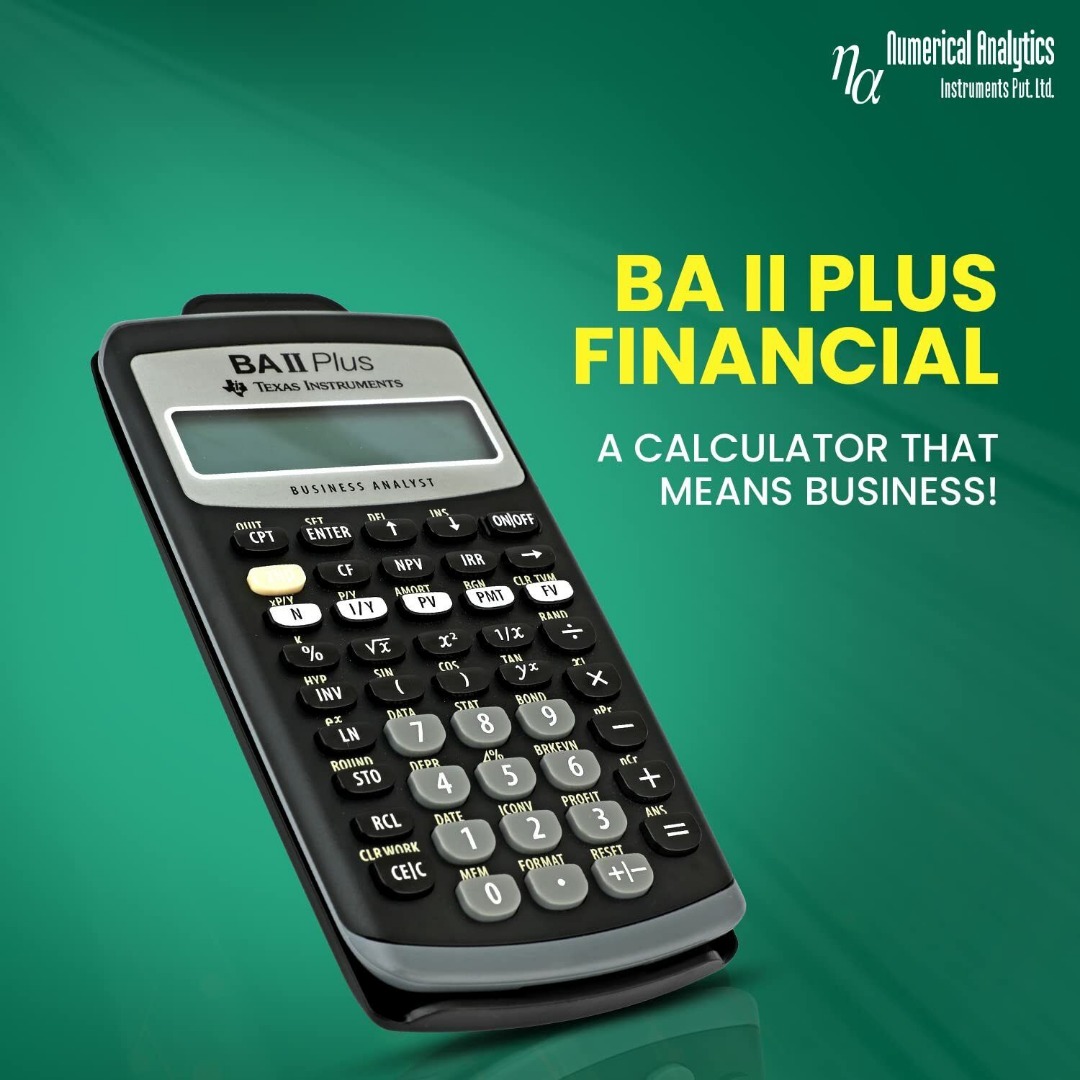 Texas Instruments BA II Plus Financial Calculator, Black