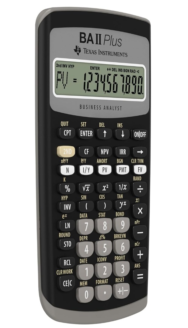 Texas Instruments BA II Plus Financial Calculator