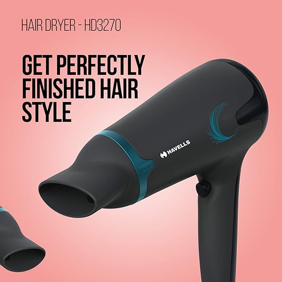 Havells 1700W 2-In-1 Hair Dryer With Diffuser & Thin Concentrator