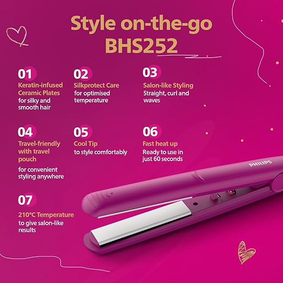 Philips BHS252/00 New Hair Straightener