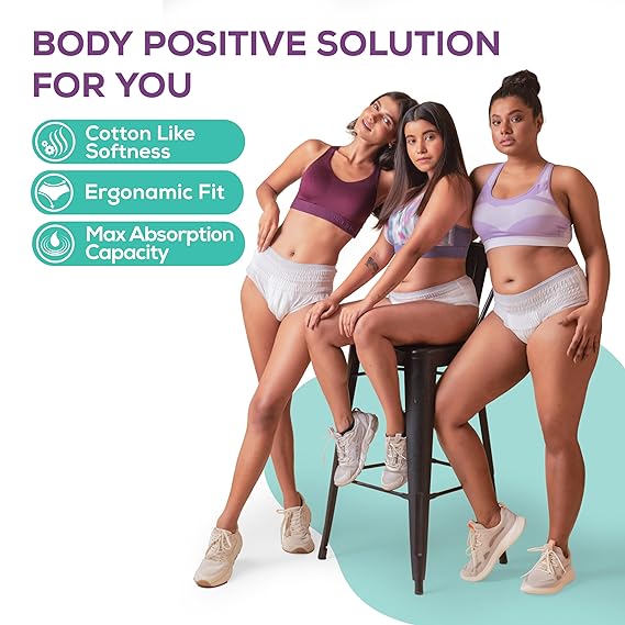 EverEve Ultra Absorbent Disposable Period Panties, XL-XXL, Pack of 10