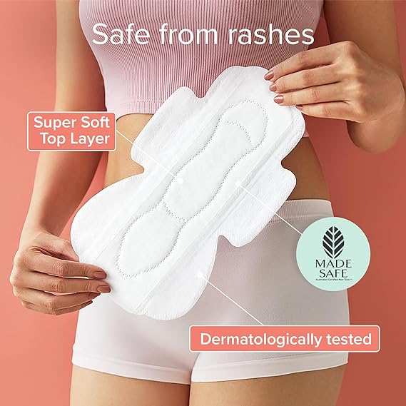 Nua Ultra-Safe Sanitary Pads For Women, Heavy Flow-XL+