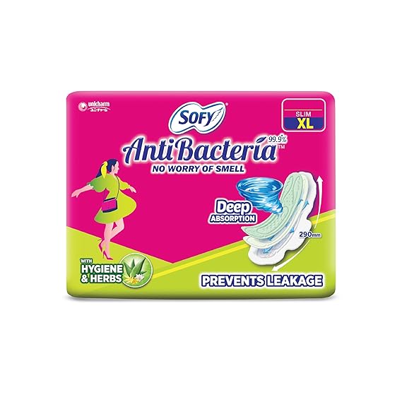 Sofy Women Anti Bacteria Extra Long Sanitary Pads, X-Large