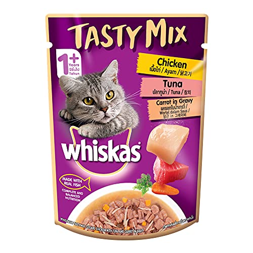 Whiskas Adult (1+ Year) Tasty Mix Wet Cat Food Made 