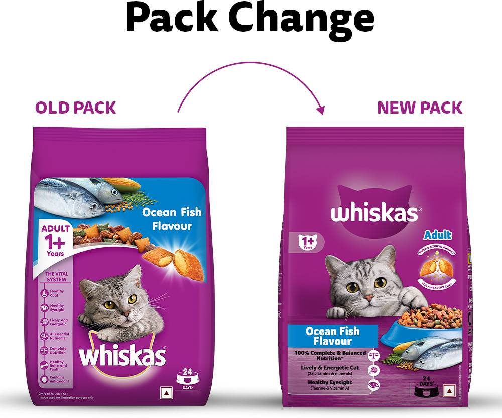 Whiskas Adult (1+ Years) Dry Cat Food, Mackerel Flavour