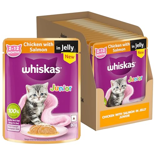 Whiskas Junior Kitten (2-12 Months) Wet Cat Food, Ch