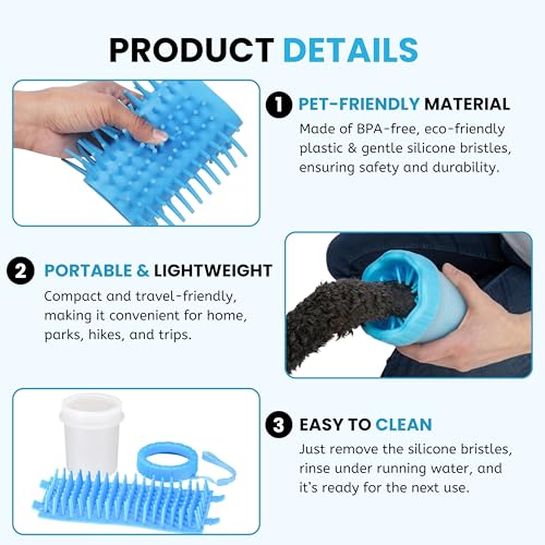 Foodie Puppies Foot Washing Cup, Color May Vary (Small)