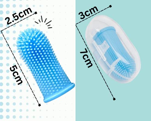 Foodie Puppies Natural Soft Silicone Finger Toothbrush For Dogs