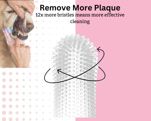 Foodie Puppies Natural Soft Silicone Finger Toothbrush For Dogs