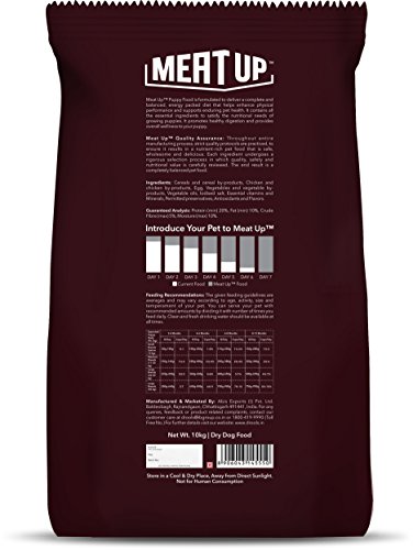 Meat Up Puppy Dry Dog Food Real Chicken