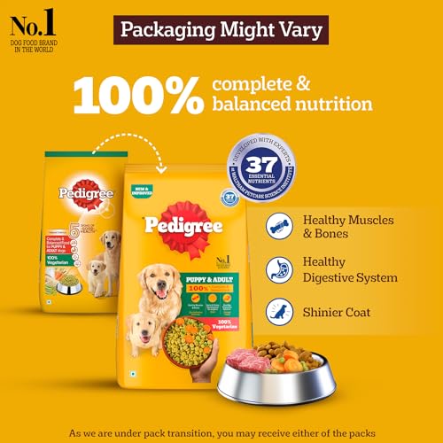 Pedigree Dry Dog Food Complete & Balanced Nutrition for Puppy & Adult Dogs