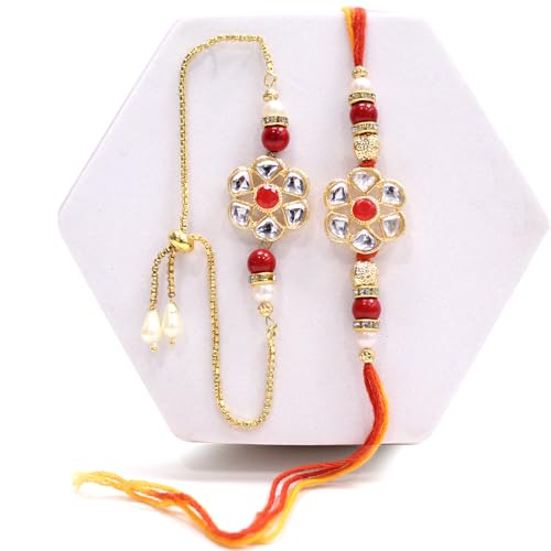 TIED RIBBONS Rakhi for Brother and Bhabhi - Designer