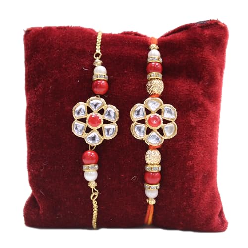 TIED RIBBONS Rakhi for Brother and Bhabhi - Designer Peacock Couple Rakhi