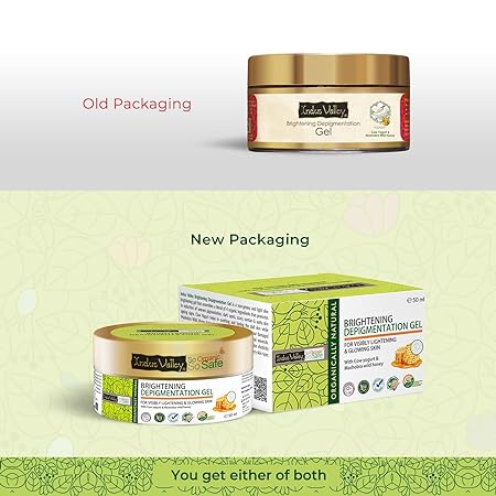 Indus Valley Organic And Natural Cow's Milk Yogurt & Honey Depigmentation Gel For Radiant & Glowing Skin