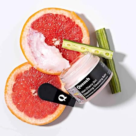 Quench Botanics Mon Cherry Dirt Dissolving Cleansing Balm Oil Based Face Cleanser and Makeup Remover Mini