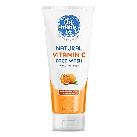The Moms Co Natural Simple Vitamin C Face Wash for Women & Men Clean & Glowing Skin