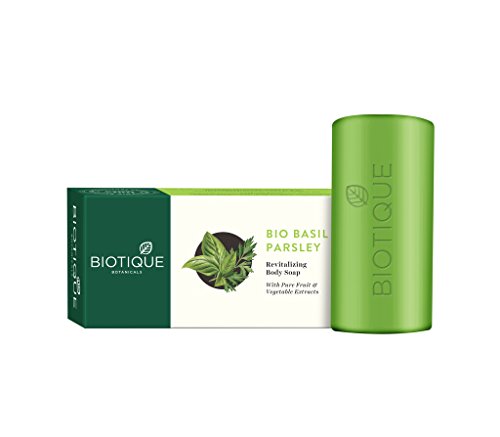 Biotique Basil & Parsley Revitalizing Bathing Bar, Ayurvedic and Organically Pure, Maintains Skins Natural pH