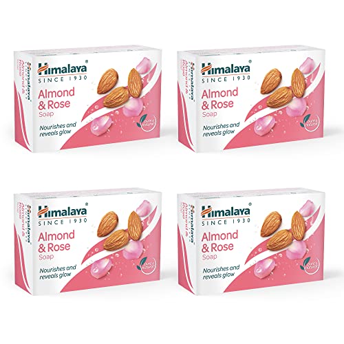 Himalaya Herbals Soap, Almond and Rose, Pack of 4