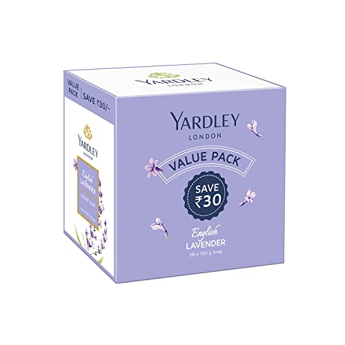 Yardley London English Lavender Luxury Soap Daily Bathing Soap For Women, Pack of 3