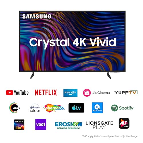 Samsung 138 cm (55 inches) D Series Crystal 4K Vivid Ultra HD Smart LED TV