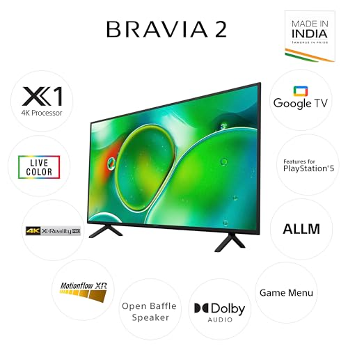 Sony BRAVIA 2 Series 108 cm (43 inches) 4K Ultra HD Smart LED Google TV