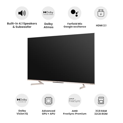 Vu 189cm (75 inches) Masterpiece Series Google TV 4K QLED TV