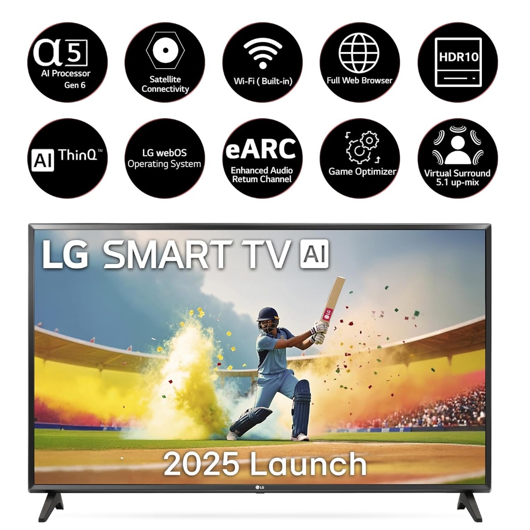 LG LR57 80 cm (32 inch) HD Ready LED Smart WebOS TV 2025 Edition (32LR570B6LA)