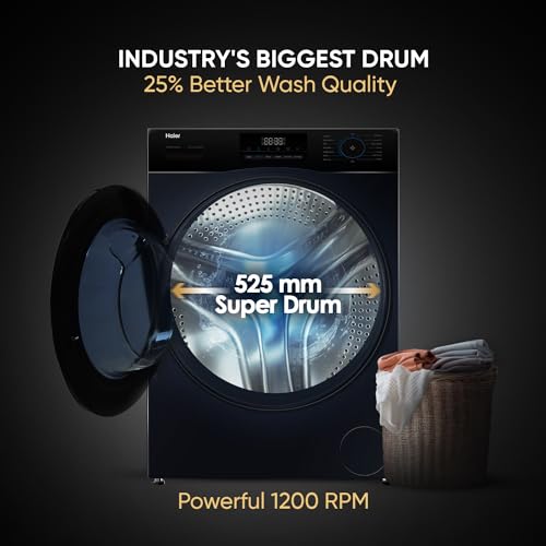 Haier 8 Kg 5 Star Fully Automatic Front Load Washing Machine