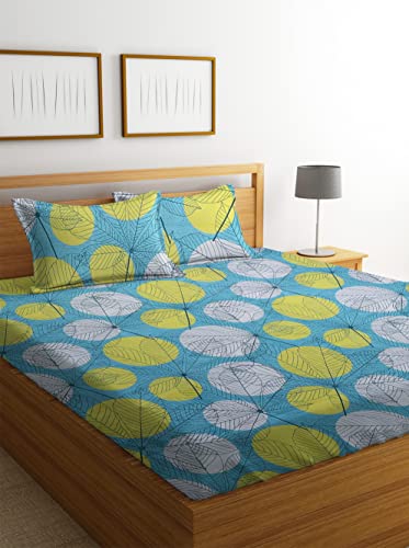 BSB HOME 3D Printed 144 Tc Microfiber Double Bedsheet with 2 King Size Pillow Covers