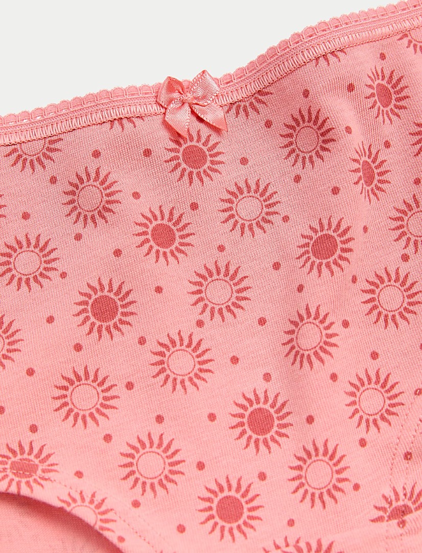 M&S Pack 5 Cotton Mix Knickers for Women