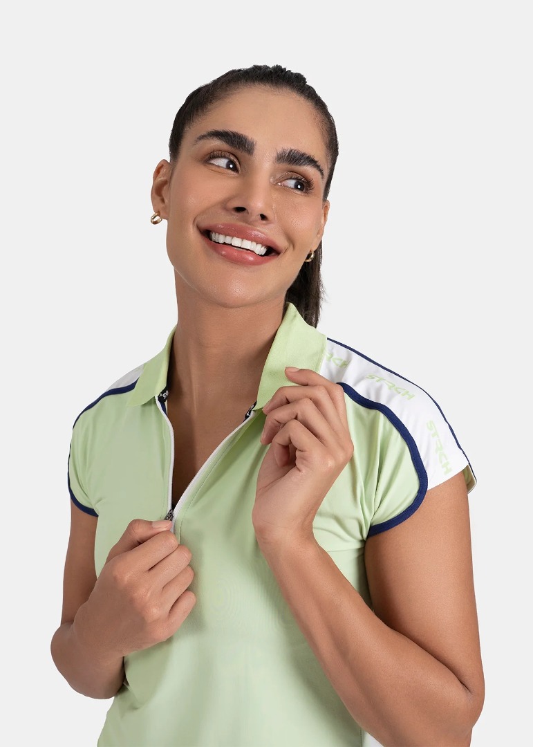 STRCH Women Polo T-Shirt - Mint