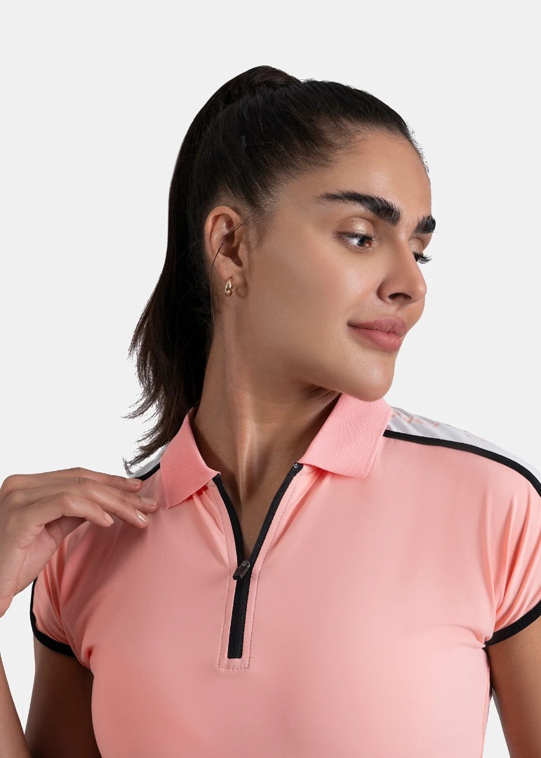 STRCH Women Polo T-Shirt - Peach
