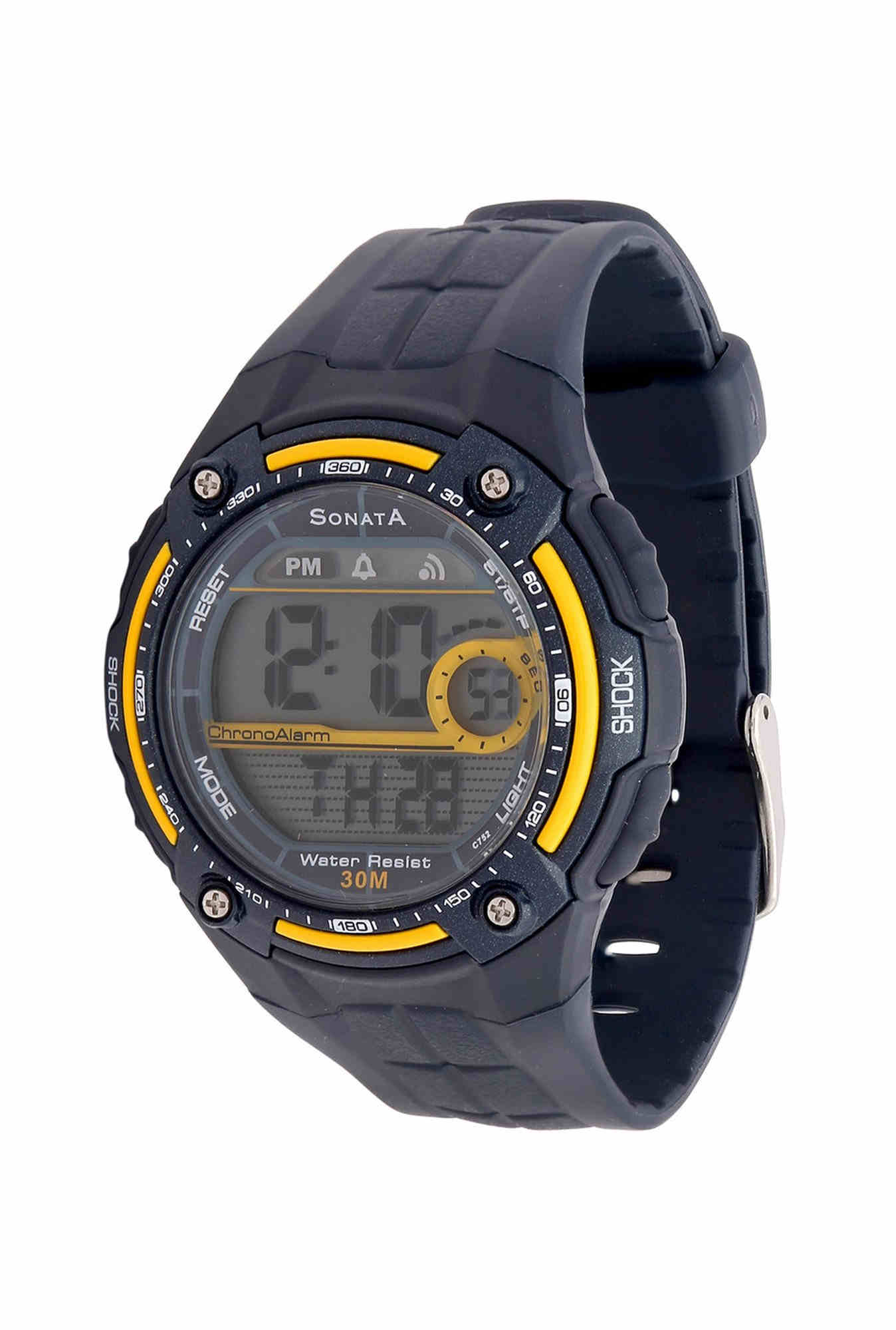 sonata 77034pp01 digital watch