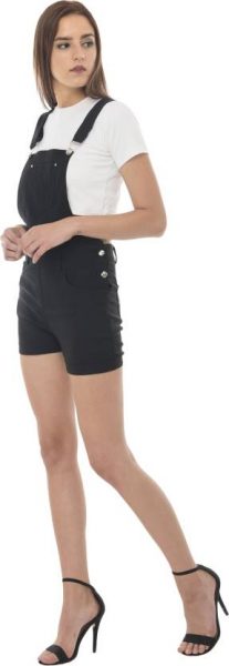 short black dungarees