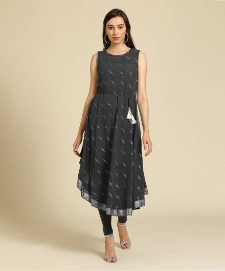 Flared Georgette Kurti