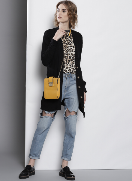 Balance Loud Prints With A Solid Sweater
